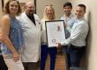 Think of me Please team honoring Dr. Layish with proclamation